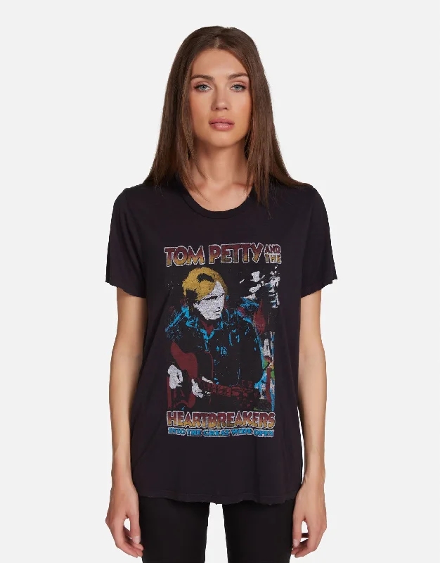 Women's Blouse with Peter Pan CollarWolf Tom Petty Rock N Roll