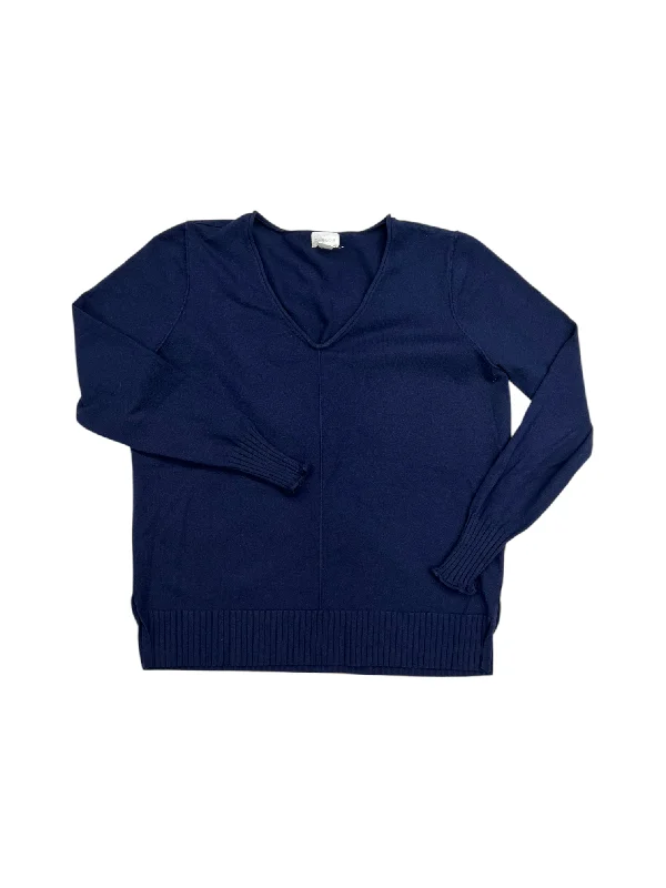 Women's Peter Pan Collar SweatersSweater By Caslon In Navy, Size: M