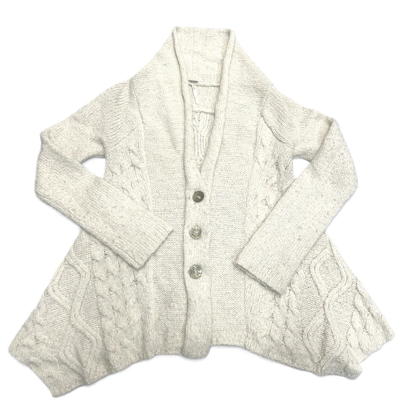 Women's Sweetheart Collar SweatersSweater Cardigan By Free People In Beige, Size: M