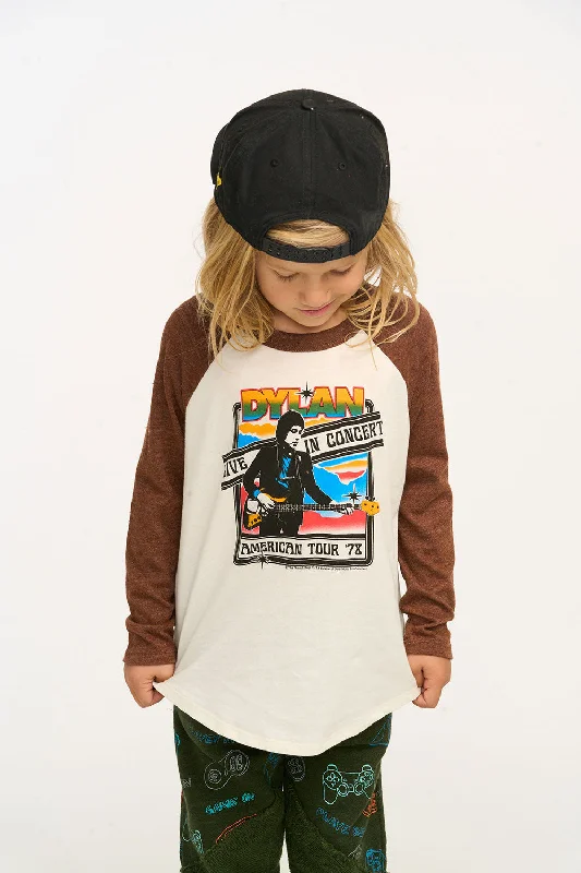 Women's Blouse with U-Shaped NeckBob Dylan Live In Concert Boys Baseball Tee