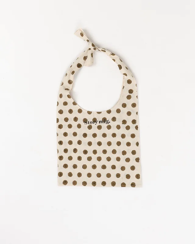 Women's Blouse with Sweetheart NeckShop Tote - Olive Dot