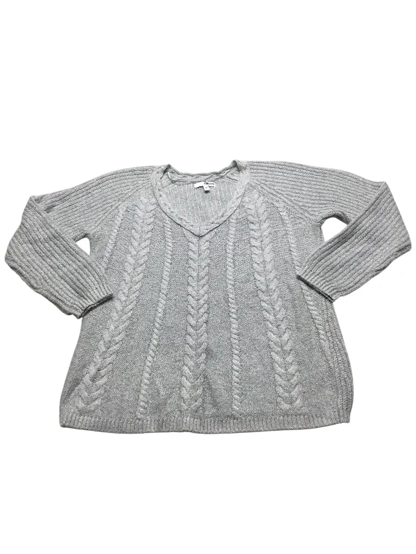 Women's Mandarin Collar SweatersSweater By Sonoma In Grey, Size: Sp