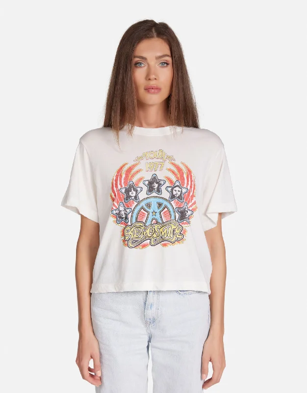 Women's Blouse with Narrow CollarRue Aerosmith Tour