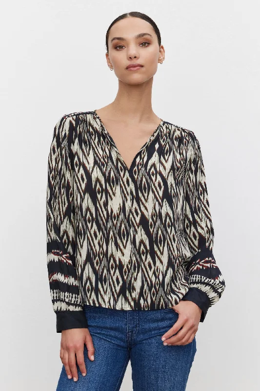 Women's Blouse with V-Shaped CollarABRIELLE TOP