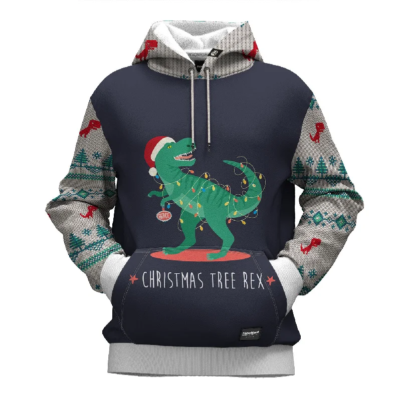 Women's Hooded Sweatshirts with Fitted WaistTree Rex Hoodie