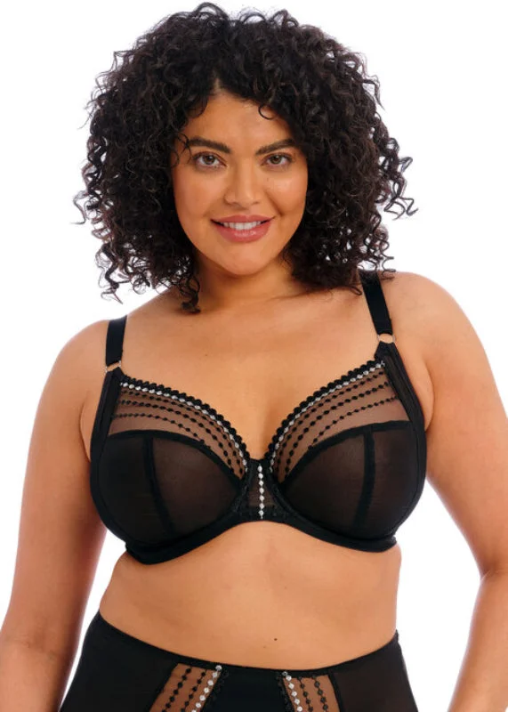 plus-size wireless racerback braMatilda Plunge Underwire Bra in Black