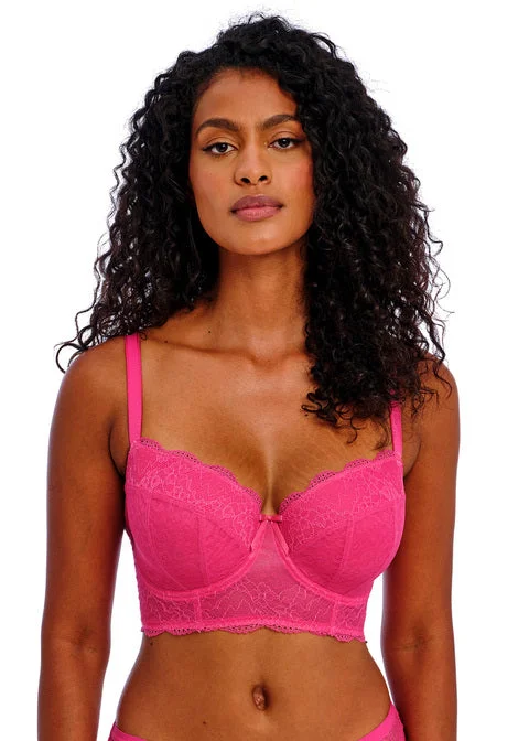 seamless underwire braFreya Fancies Hot Pink Uw Longline Bra