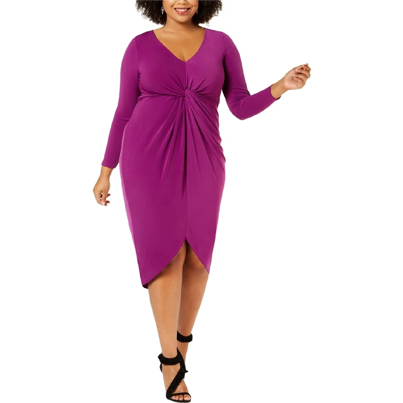 Women's Midi DressesSoprano Womens Twist-Front Bodycon Dress