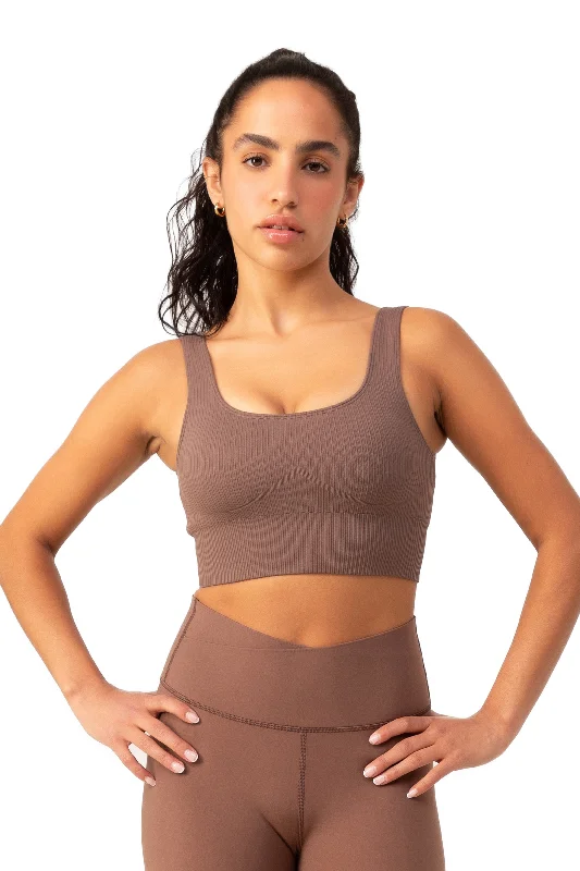 seamless bra with underwire supportLYRA LONG LINE RIBBED BRA