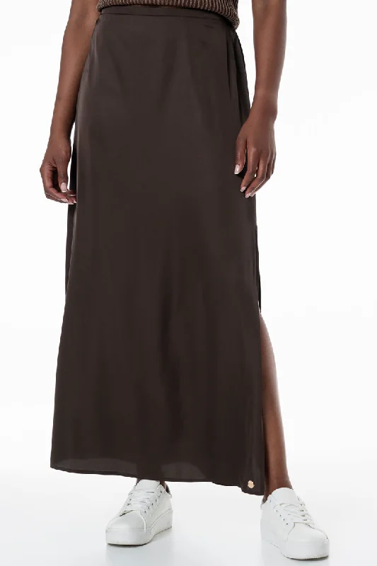 Slip Skirt _ 155717 _ Brown