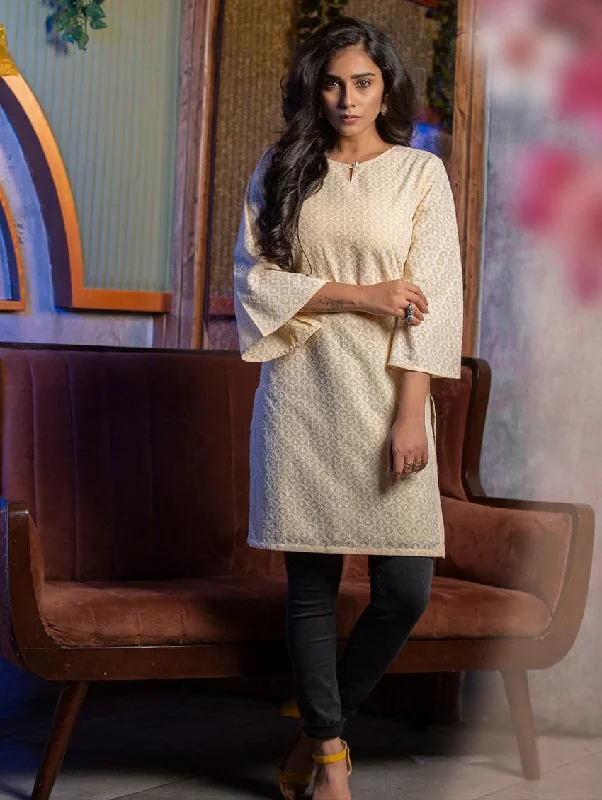 Women's Pleated ShortsEmbroidered Cotton Kurta 1608