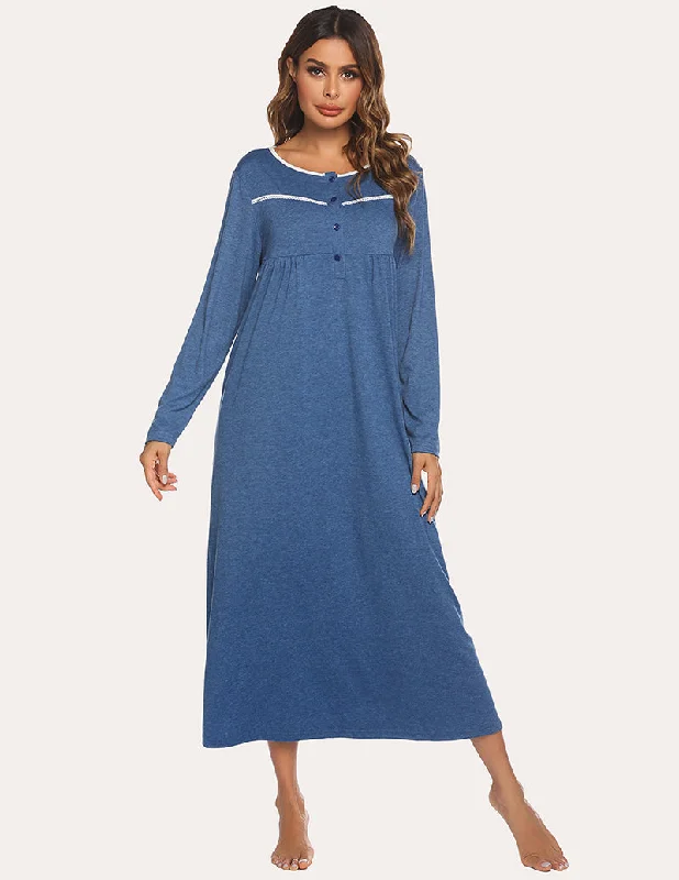 women's pajamas for everyday loungingEkouaer Loose Nightdress Sleepwear (US Only)