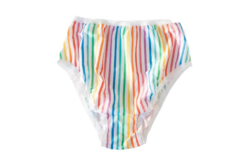 plus-size underwire bra with wide strapsRainbow Stripe High Rise Undies