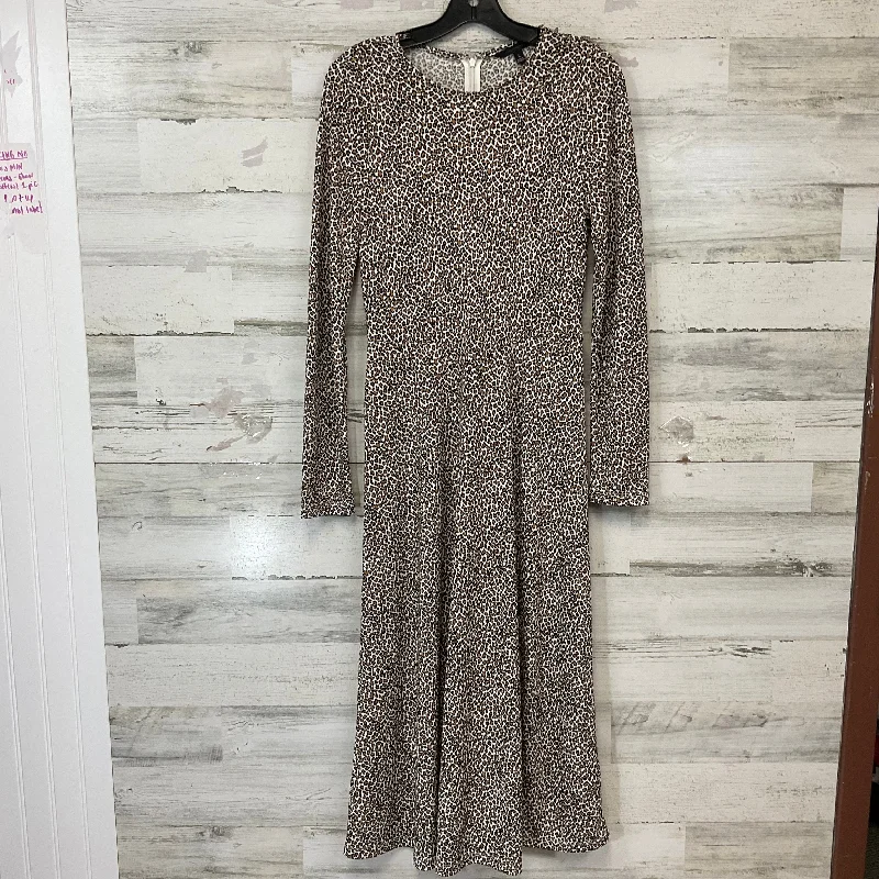 Women's Narrow Collar DressesDress Casual Maxi By Banana Republic In Animal Print, Size: S