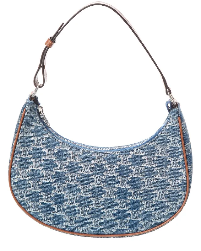 Women's Palazzo PantsCELINE Ava Denim & Leather Hobo Bag