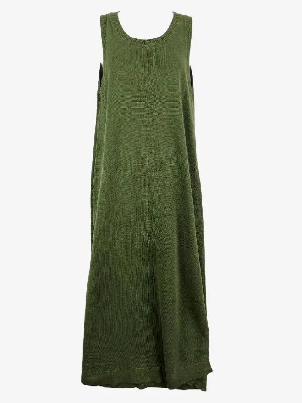 Women's Low-Neck DressesArcaa Olive Knit Maxi Dress Size XS