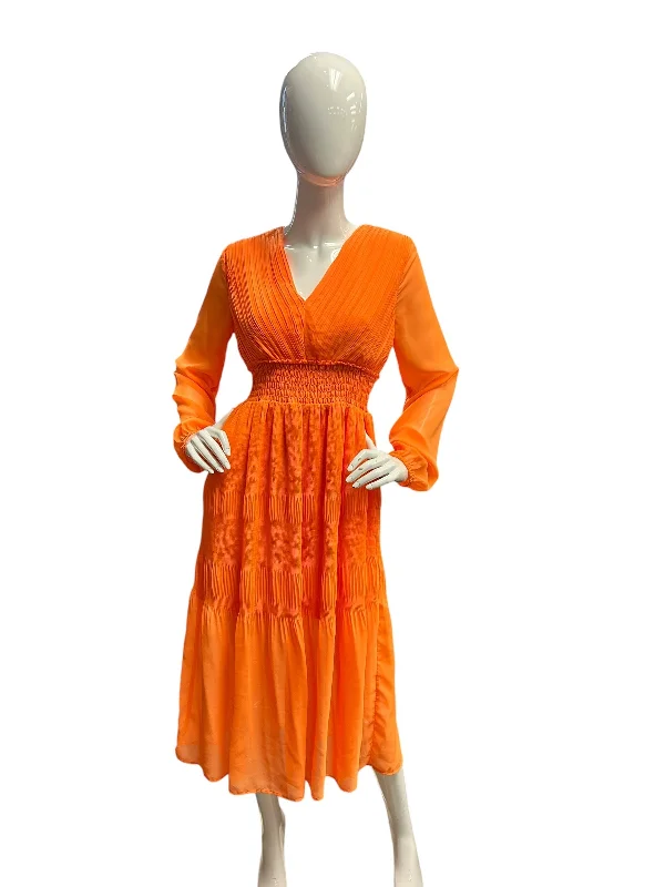 Women's Boat-Neck DressesDress Party Long By Steve Madden In Orange, Size: S