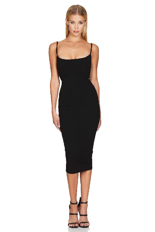 Women's High Collar DressesNookie Bailey Midi Dress - Black