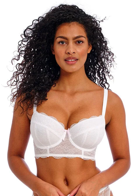 plus-size full-bust braFreya Fancies White Uw Longline Bra