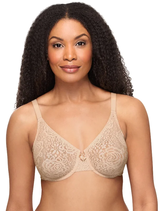 lace front closure braHalo Lace Underwire Bra in Sand