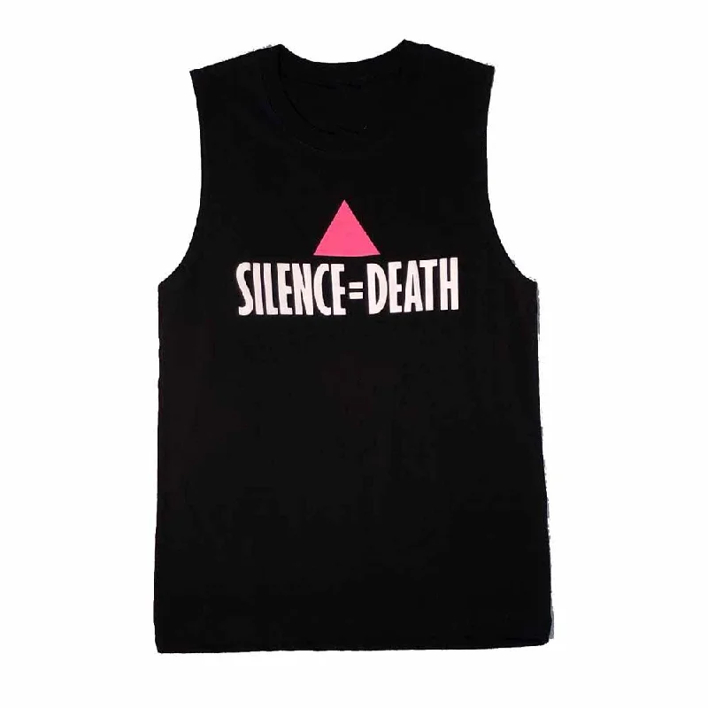 Women's Blouse with HoodSilence = Death Sleeveless T-Shirt supporting Ali Forney Center