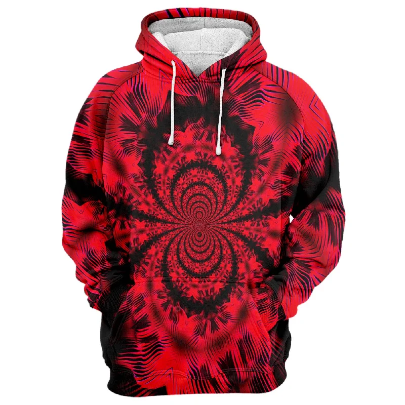 Women's Hooded Sweatshirts with Brocade LiningRed Infinity Hoodie