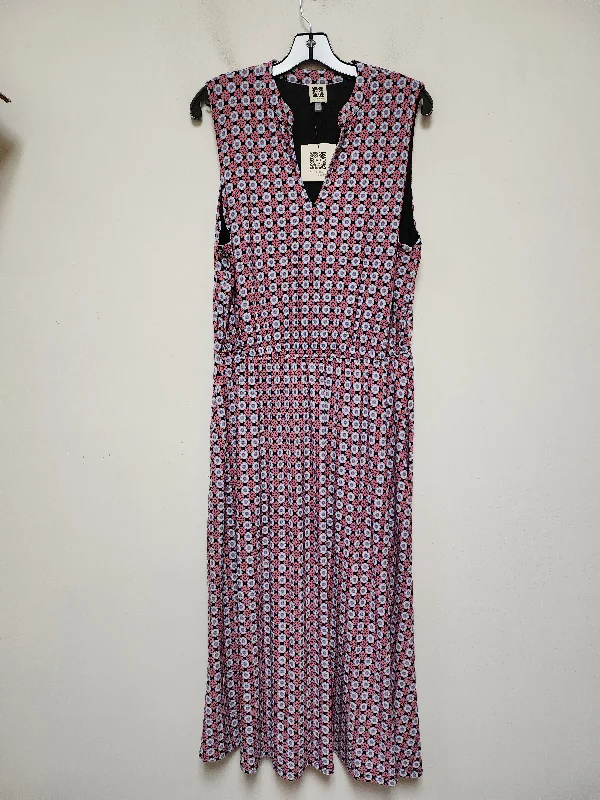 Women's Shirt Collar DressesDress Casual Maxi By Anne Klein In Blue & Pink, Size: M