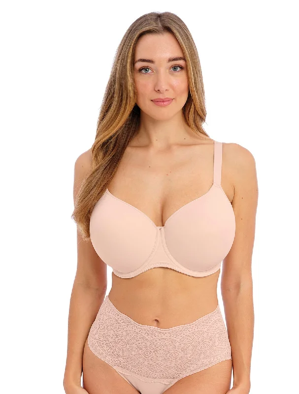 balconette bra for cleavage enhancementAura Moulded T-Shirt Bra in Natural Beige