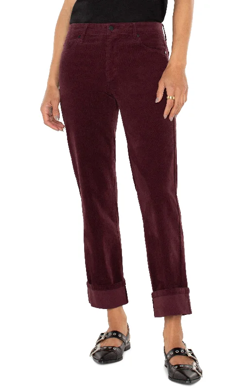 Women's Jodhpurs with Collarless NeckMARLEY GIRLFRIEND CUFFED CORDUROY