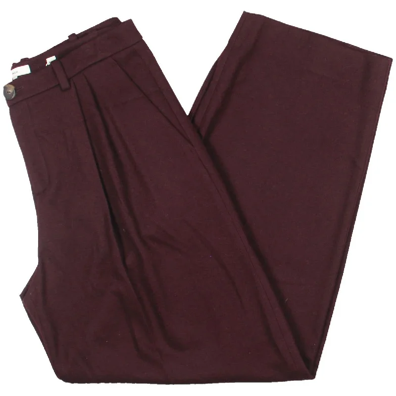 Women's Jodhpurs with Boat CollarWomens Wool Blend Low Rise Wide Leg Pants