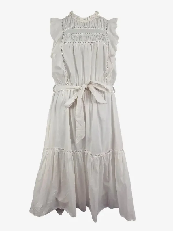 Women's Short-Sleeve DressesWitchery Essential Summer Broderie Frilled Maxi Dress Size 12