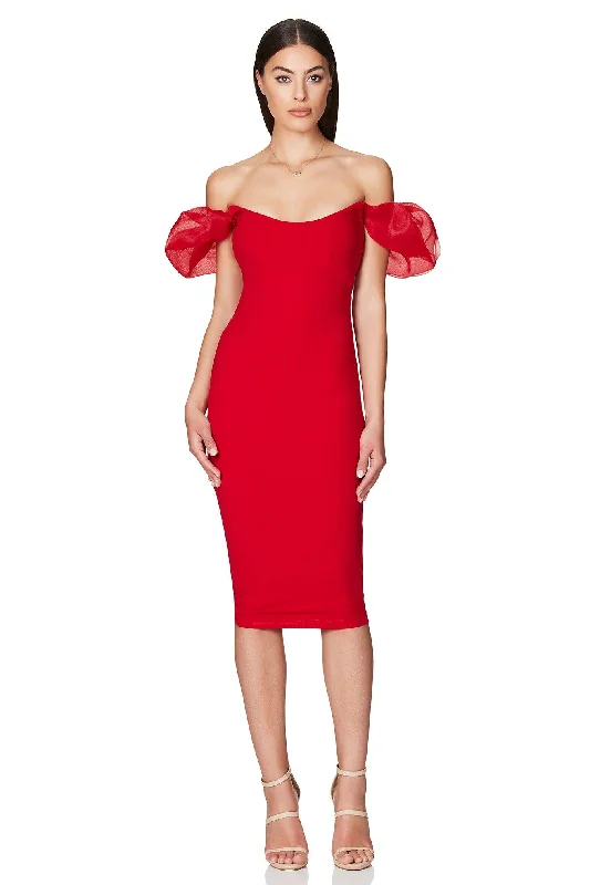  Women's A-Line DressesNookie Eleganza Midi Dress - Red