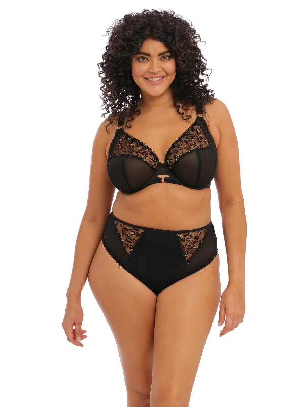 full-coverage bra for large bustsNamrah Underwire Bandless Bra in Black