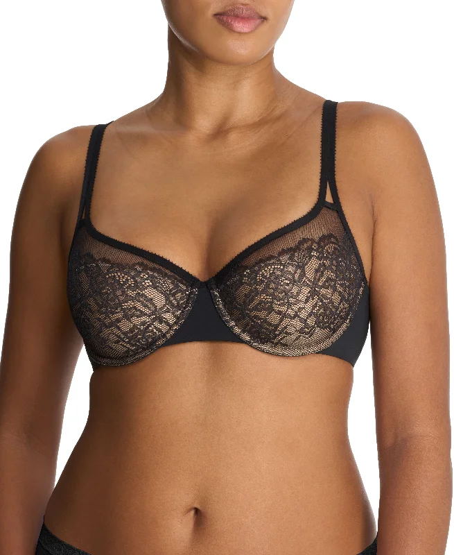 plus-size longline bra for tummy controlGraceful Full Fit Balconette No-Show Underwire Bra