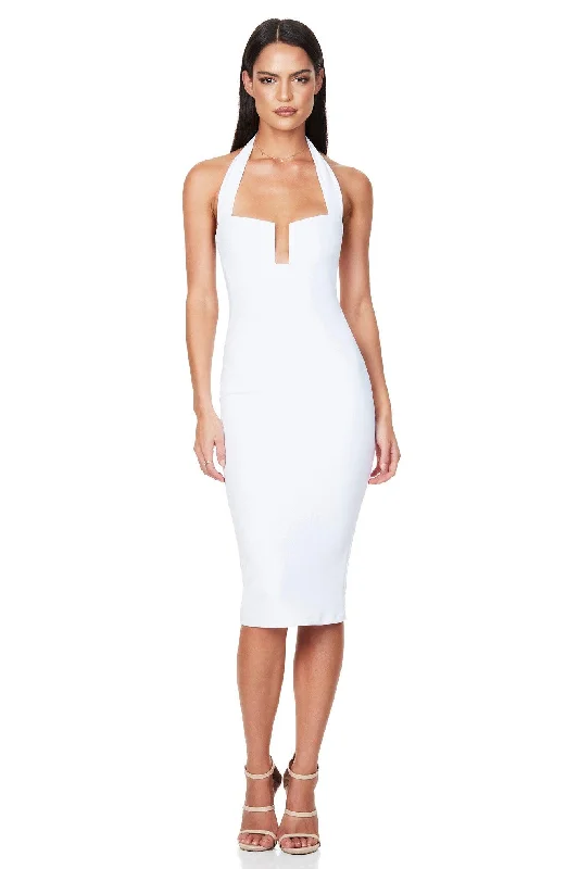 Women's Cut-Out DressesNookie Destiny Midi Dress - White