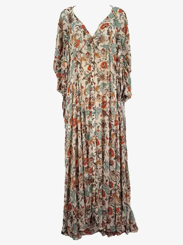 Women's Boat-Neck DressesFree People Whimsical Floral Maxi Dress Size M