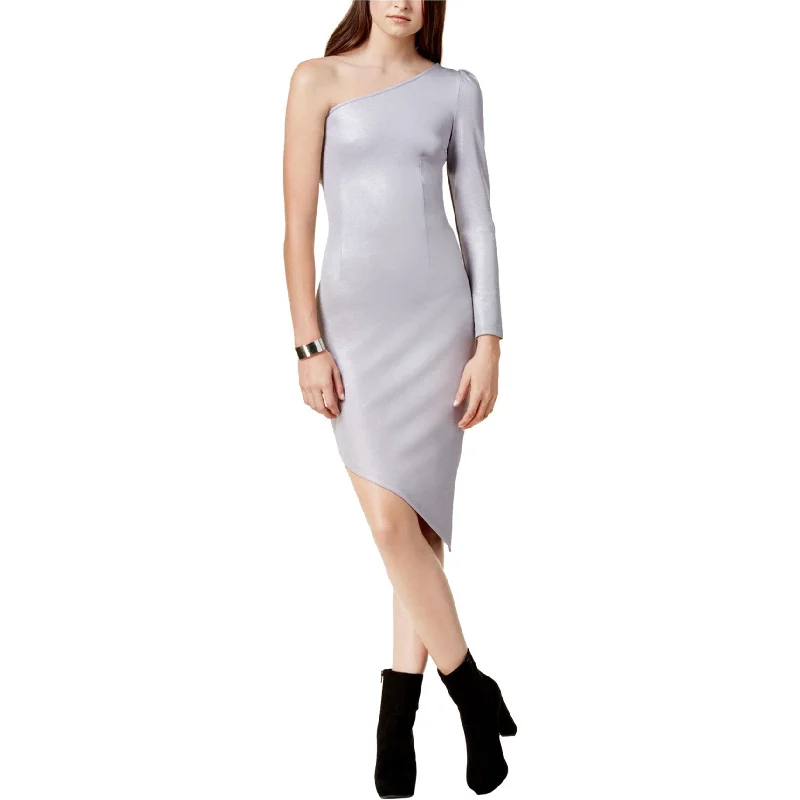 Women's High Collar DressesGlam Womens Asymmetrical Bodycon Dress