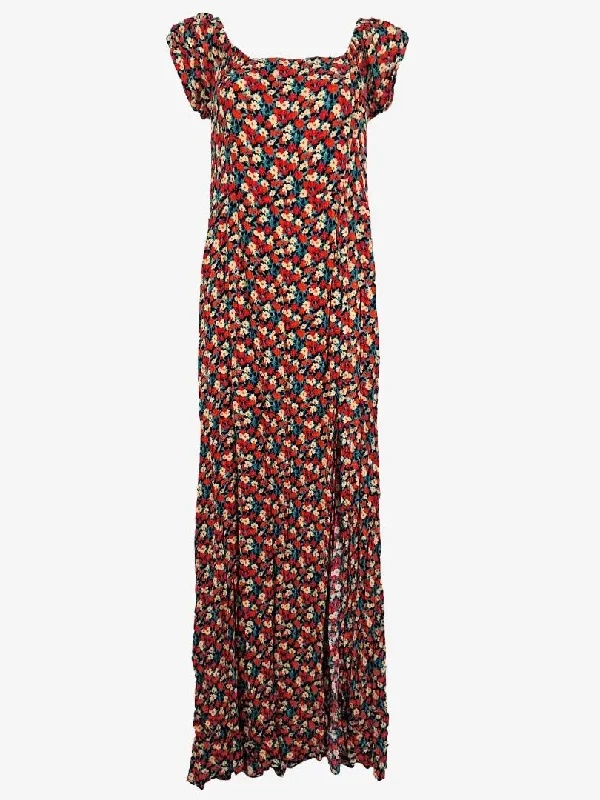 Women's Ruffled DressesAtmos & Here Feminine Floral Maxi Dress Size 12