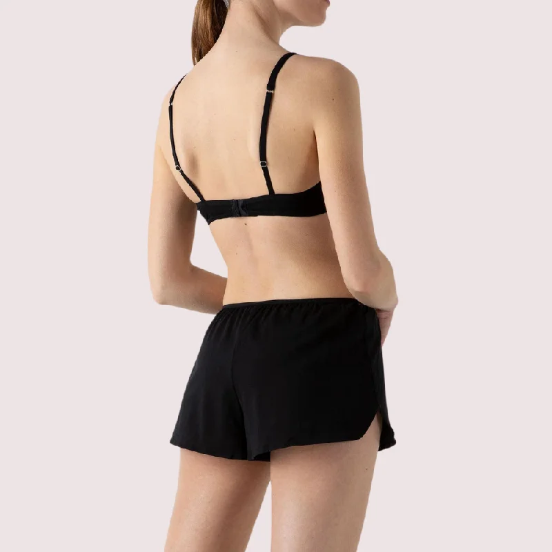 cotton-blend briefs with a moisture-wicking finishBLACK 100 % ORGANIC COTTON FRENCH KNICKERS