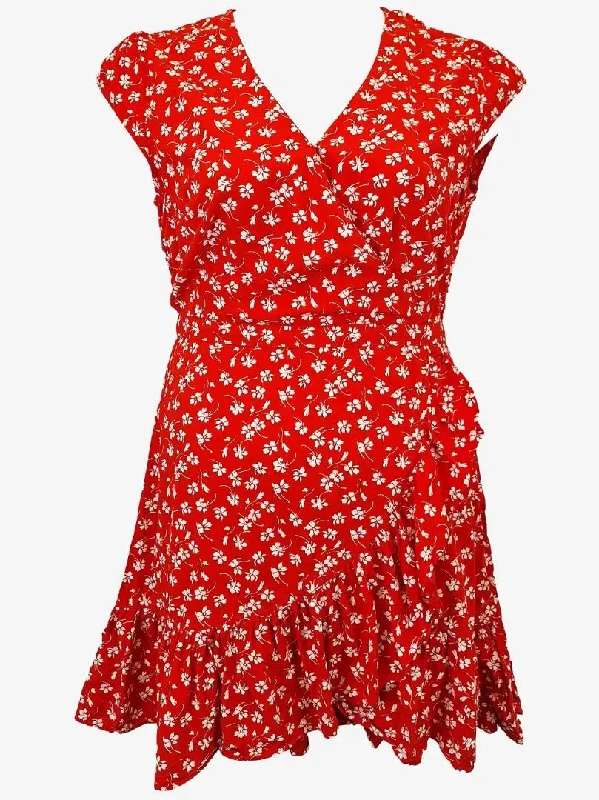 Women's Long-Sleeve DressesJ.Crew Cherry Blossom Ruffle Mini Dress Size 10