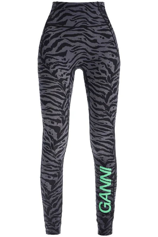 Women's Straight-Leg PantsGanni Women's Animal Print Sports Leggings