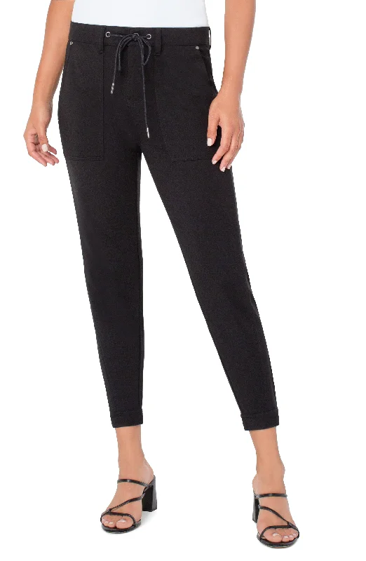 Women's Bell-Bottom PantsUTILITY JOGGER WITH SNAP HEM