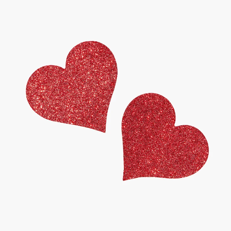 moisture-wicking sports braGlitter heart shape  nipple covers