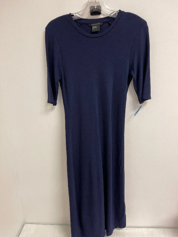 Women's Mandarin-Neck DressesDress Casual Maxi By Armani Exchange In Navy, Size: M