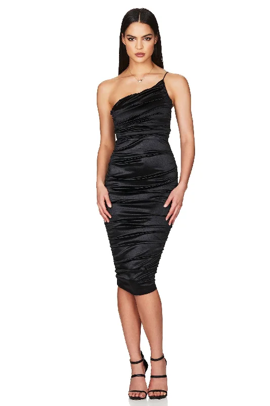 Women's Boat Collar DressesNookie Cupid Midi Dress - Black