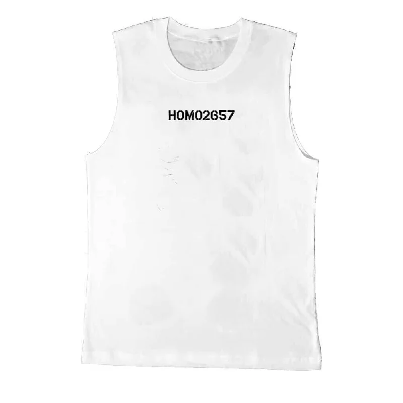 Women's Blouse with V-Shaped CollarHOMO2657 Sleeveless T-shirt