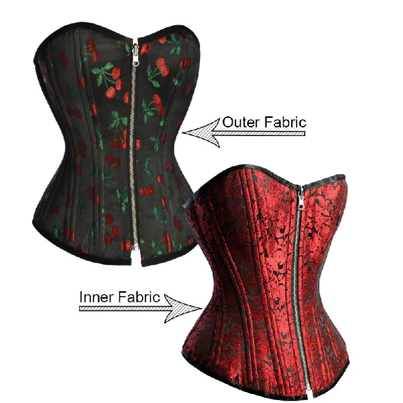 plus-size waist trainer with adjustable hooksElena Reversible Waist Training Corset