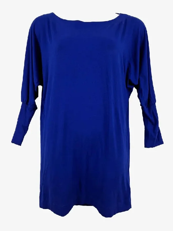 Women's Narrow-Neck DressesFrench Connection Cobalt Drape Mini Dress Size 12