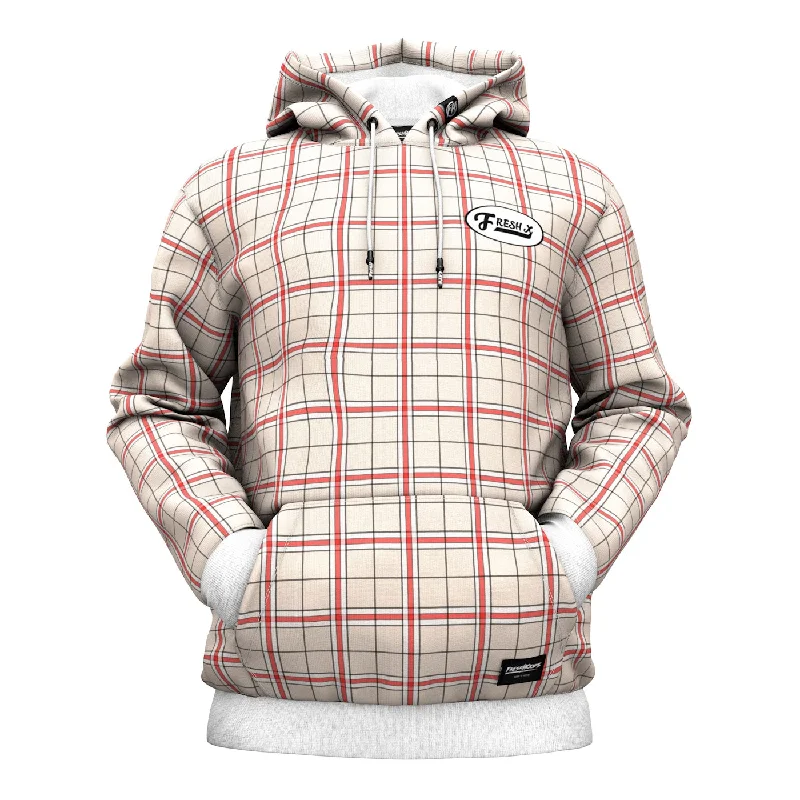 Women's Hooded Sweatshirts with ThumbholesFresh XPlaid Hoodie