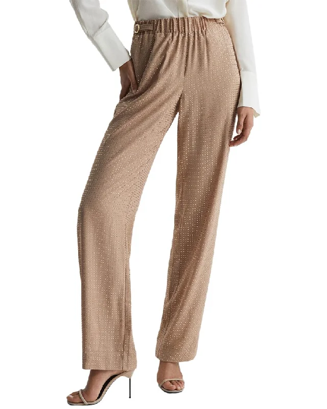 Women's Jodhpurs with DrawstringReiss Arielle Wide Leg Embellished Trouser